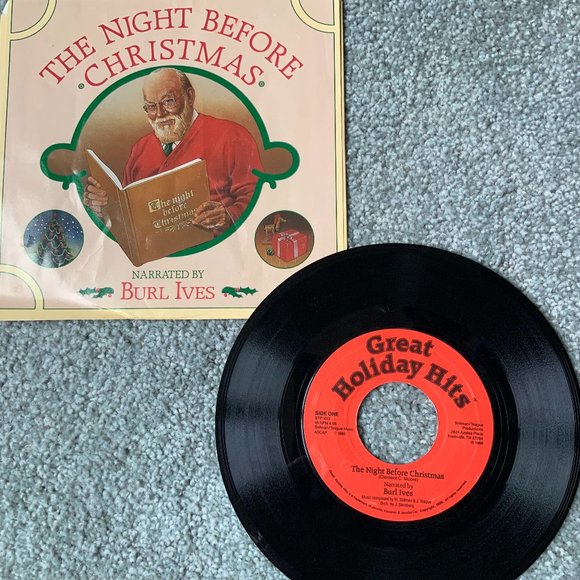 Stillman/Teague Productions Other - 45 RPM record The Night Before Christmas narrated by Burl Ives